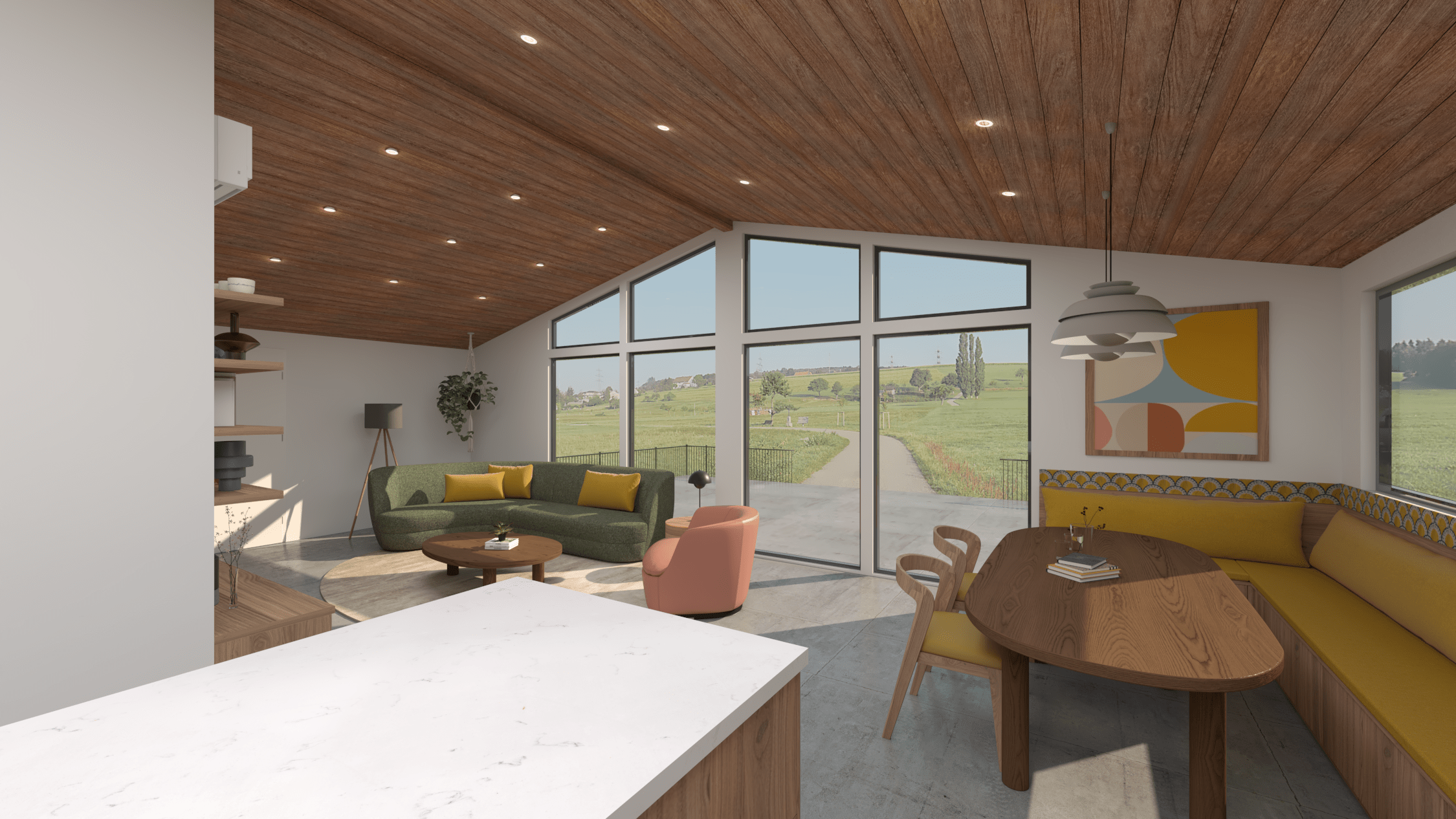 At SL Design we dont just showcase the kitchen space we show our clients the entire area so they can see the space as a whole.