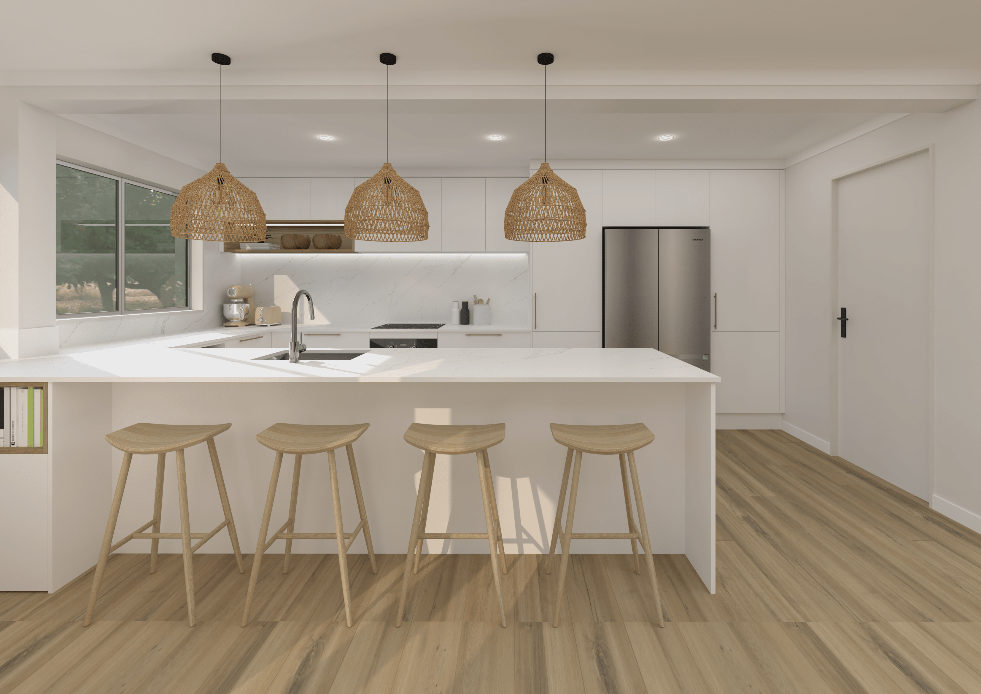 Simple, minimal and neutral tones are what allow scandinavian inspired designs to last.